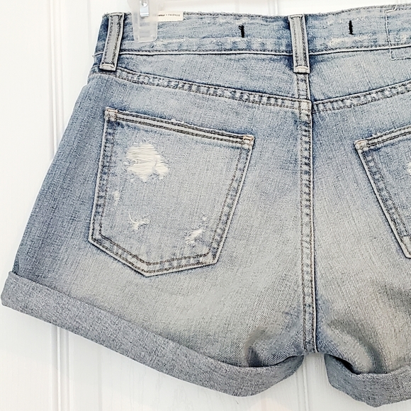 Lovers + Friends Distressed Denim Shorts. - Picture 7 of 12